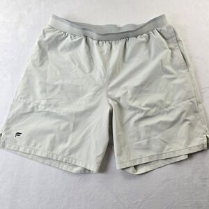 Fabletics Fundamental Short Mens Athletic Shorts Light Gray  L